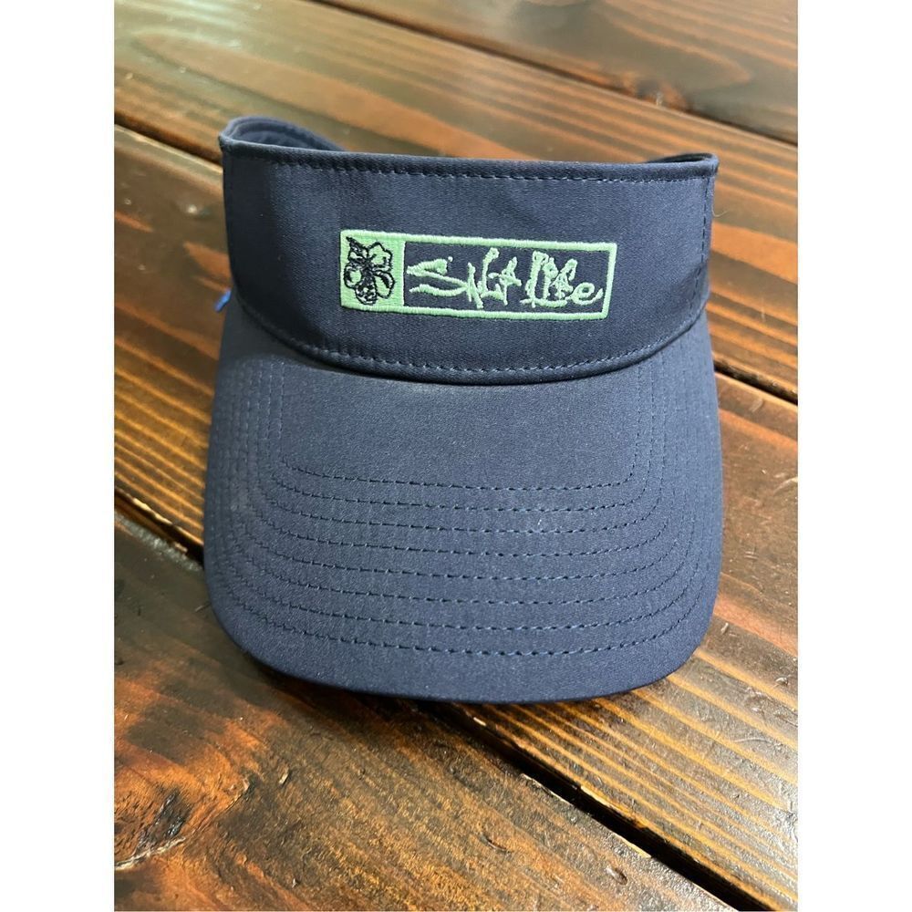 Salt Life blue and white  LOGO VISOR